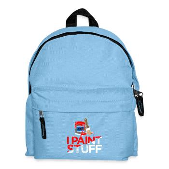 I Paint Stuff Painter Logo - Kinder Rucksack - Hellblau - Vorne