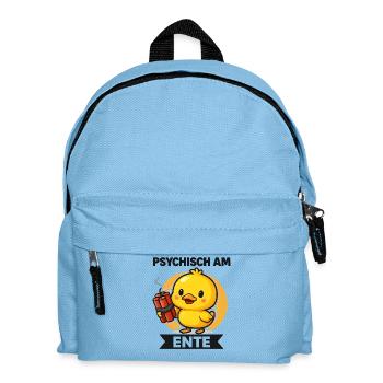 Psychisch Am Ente Lustiger Spruch Humor  - Kinder Rucksack - Hellblau - Vorne