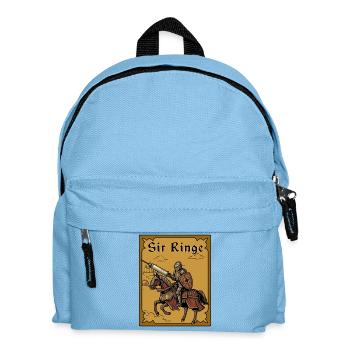 Sir Ringe Spritze Ren Faire Mittelalterliches Meme - Kinder Rucksack - Hellblau - Vorne