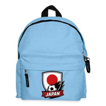 Japan Fußball Shield Logo - Kinder Rucksack - Hellblau - Vorne