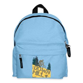 Downhill Biker für Dirt und Fahrrad Vintage MTB - Sac à dos Enfant - bleu clair - Devant