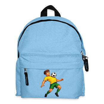 Football on the chest - Kids' Backpack - light blue - Front