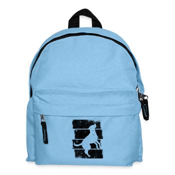Hund - Kinder Rucksack - Hellblau - Vorne