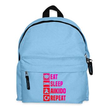 Self Defense Gift Idea for Aikido Exam - Kids' Backpack - light blue - Front