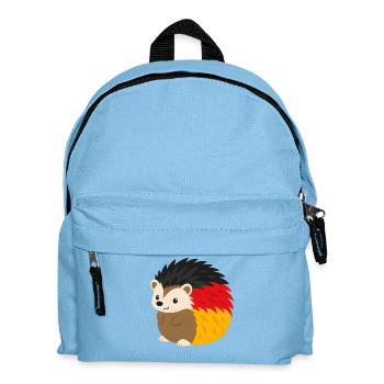 Rainbow Hedgehog Design - Kids' Backpack - light blue - Front