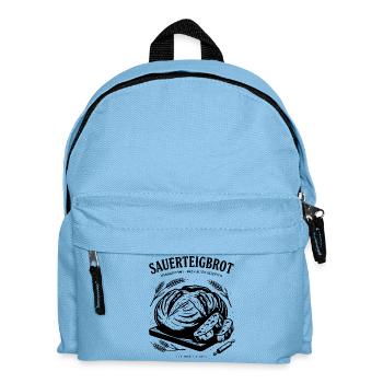 Sauerteigbrot Backen Bäcker Getreide Handgeformt - Kinder Rucksack - Hellblau - Vorne