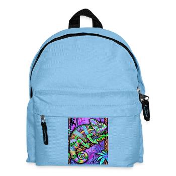 chameleon - Kids' Backpack - light blue - Front