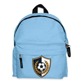 fussball-crest - Kinder Rucksack - Hellblau - Vorne