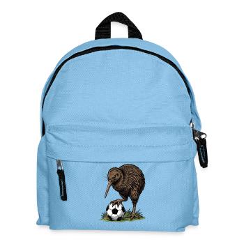Kiwi Bird Football Player Funny - Kids' Backpack - light blue - Front