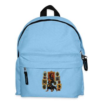 Proud Dachshund Portrait Collage - Kids' Backpack - light blue - Front