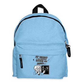 La nuit, je divise secrètement par zéro - Sac à dos Enfant - bleu clair - Devant