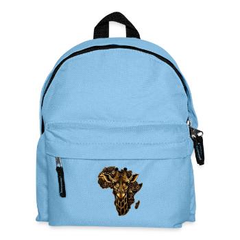 Giraffe Tribal Africa Gold - Kids' Backpack - light blue - Front