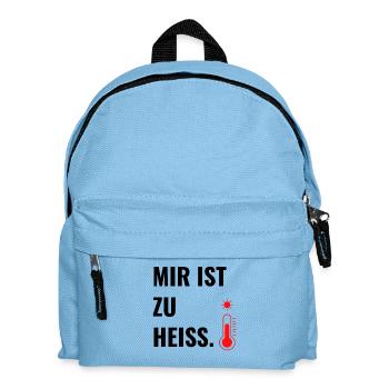 Mir ist zu heiß. - Kinder Rucksack - Hellblau - Vorne
