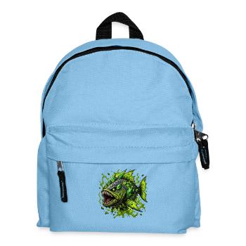 Green Deep Sea Monster - Kids' Backpack - light blue - Front