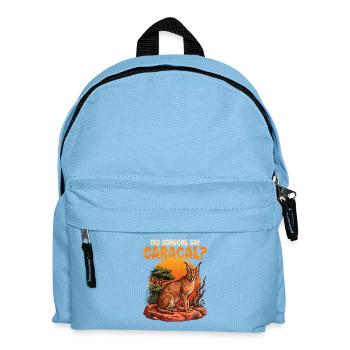Hat jemand Karakal gesagt - Kinder Rucksack - Hellblau - Vorne
