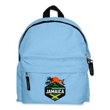 Jamaica Palm Trees Sunset Hummingbird - Kids' Backpack - light blue - Front