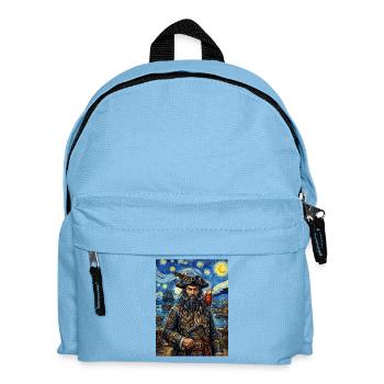 Blackbeard on a Starry Night - Kids' Backpack - light blue - Front