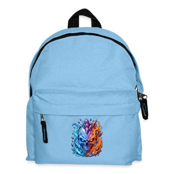 Crâne de Cristal Feu et Glace - Sac à dos Enfant - bleu clair - Devant