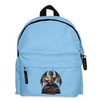 Lecture du Dragon Bleu - Sac à dos Enfant - bleu clair - Devant
