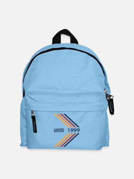 1999 Limited Edition Geburtstag Mann Frau - Kinder Rucksack - Hellblau