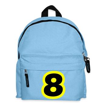 8 Symbole numérique - Sac à dos Enfant - bleu clair - Devant