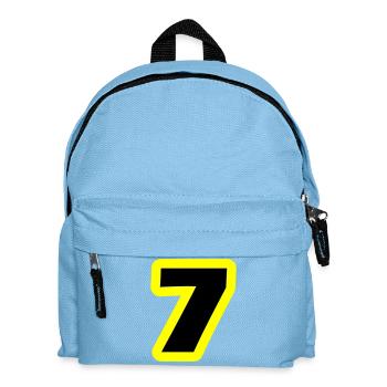 7 Symbole numérique - Sac à dos Enfant - bleu clair - Devant