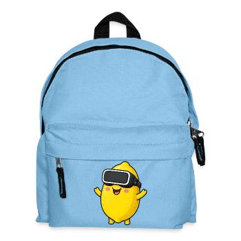 Zitrone Süß Cartoon Gamer Comic - Kinder Rucksack - Hellblau - Vorne