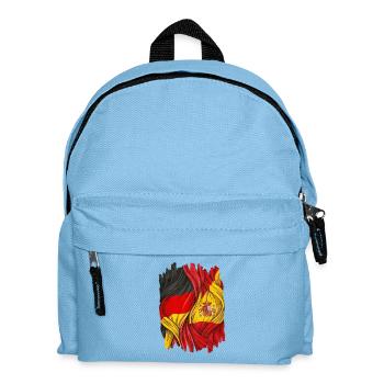 Proud of the flags of Germany and Spain - Kids' Backpack - light blue - Front