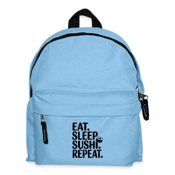 Eat. Sleep. Sushi. Repeat. - Kids' Backpack - light blue - Front
