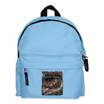 Heavy Metal Santa Claus - Kids' Backpack - light blue - Front