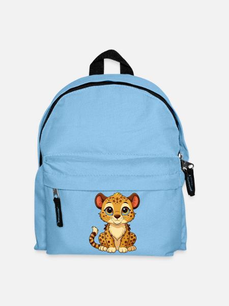 Süßes Gepardenbaby-Gepard - Kinder Rucksack - Hellblau