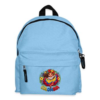 La Fille d’Honneur folklorique colombienne - Sac à dos Enfant - bleu clair - Devant