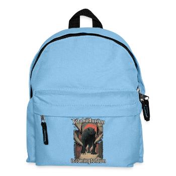 Jólakötturinn Ancienne légende islandaise de Noël - Sac à dos Enfant - bleu clair - Devant