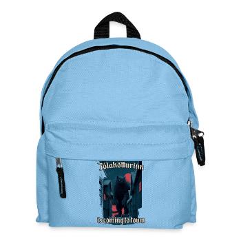 Créature mythique du Chat de Yule ólakötturinn - Sac à dos Enfant - bleu clair - Devant