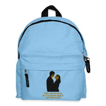 Die Umarmung des Lächelns der süßen Ehefrau - Kinder Rucksack - Hellblau - Vorne