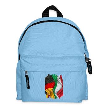 Fiers du drapeau allemand et italien - Sac à dos Enfant - bleu clair - Devant
