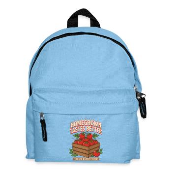 Homegrown Tastes Better Tomaten Crew - Kinder Rucksack - Hellblau - Vorne