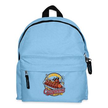Currywurst Geht Immer | Fast Food Kult - Kinder Rucksack - Hellblau - Vorne