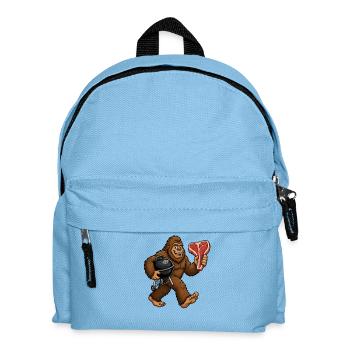 Bigfoot Grill, Sasquatch BBQ - Kids' Backpack - light blue - Front