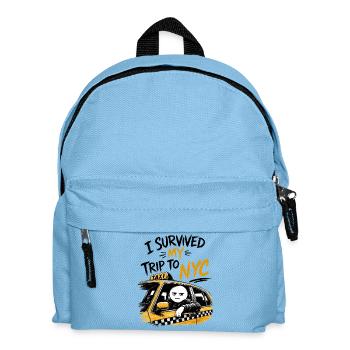Taxi New York City Gelber Humor NYC Meme - Kinder Rucksack - Hellblau - Vorne