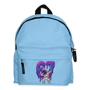 67 Dabbing Astronaut Six Seven Meme Brainrot Junge - Kinder Rucksack - Hellblau - Vorne