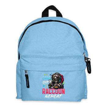 Gamer Gaming Cat Video Game - Kids' Backpack - light blue - Front