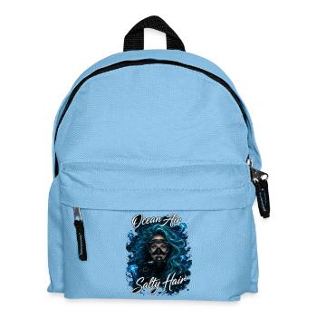 Ocean Air Salty Hair Tauchen Meer Quallen - Kinder Rucksack - Hellblau - Vorne