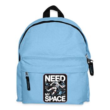 Raumfahrt-Statement: Need My Space - Kinder Rucksack - Hellblau - Vorne