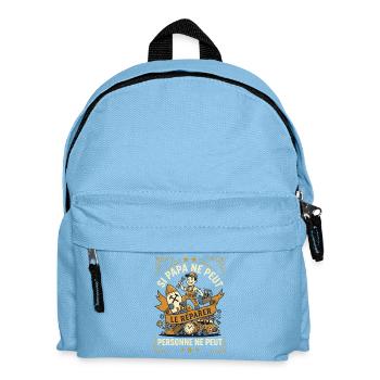 Si Papa Ne Peut Le Réparer Humour Rétro - Sac à dos Enfant - bleu clair - Devant