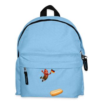 Schnitzel that goes into a bun - Kids' Backpack - light blue - Front
