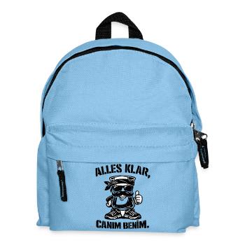 Alles klar, Canım Benim – Türkisches Teeglas Stree - Kinder Rucksack - Hellblau - Vorne