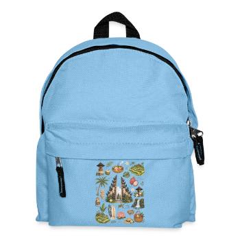Bali | Tempel, Tropen & Fernweh - Kinder Rucksack - Hellblau - Vorne