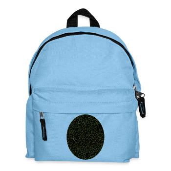 Mossy circle design - Kids' Backpack - light blue - Front