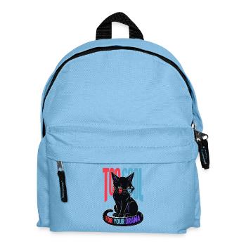 Cool Cat - Kinder Rucksack - Hellblau - Vorne